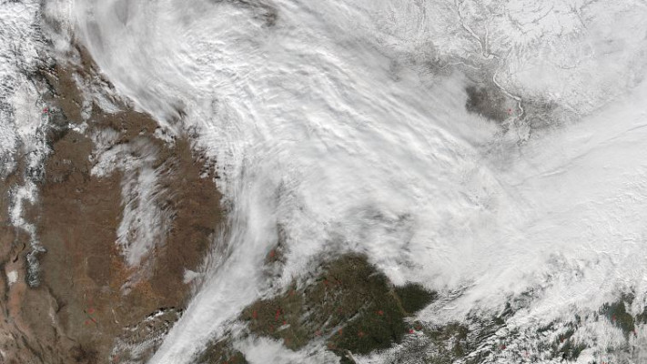 הסופה ממבט על. צילום: רויטרס