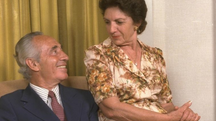 שמעון וסוניה פרס. צילום: נתי הרניק, פלאש 90