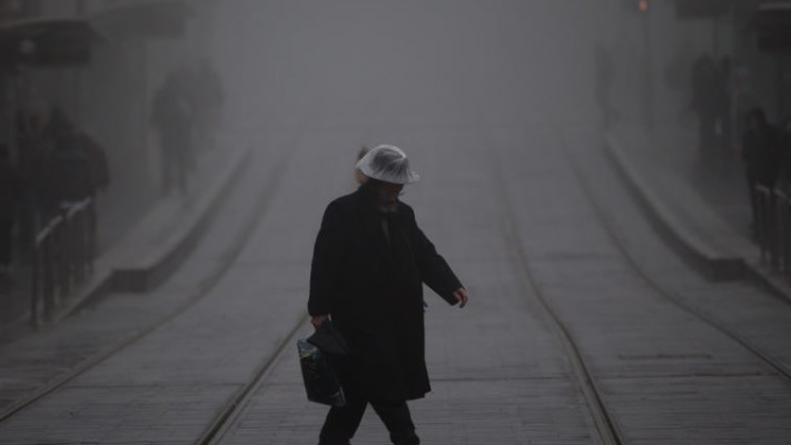 מזג אוויר סוער בירושלים. צילום: פלאש 90