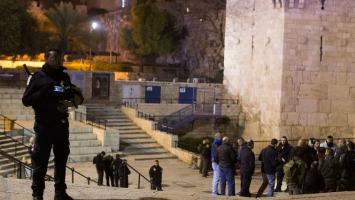 פיגוע בשער שכם. צילום: יונתן זינדל, פלאש 90