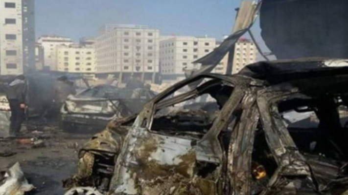 זירת הפיגוע בדמשק. צילום: סוכנות הידיעות הסורית