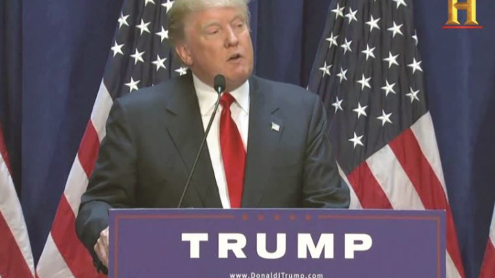 דונלד טראמפ. צילום: ערוץ ההיסטוריה