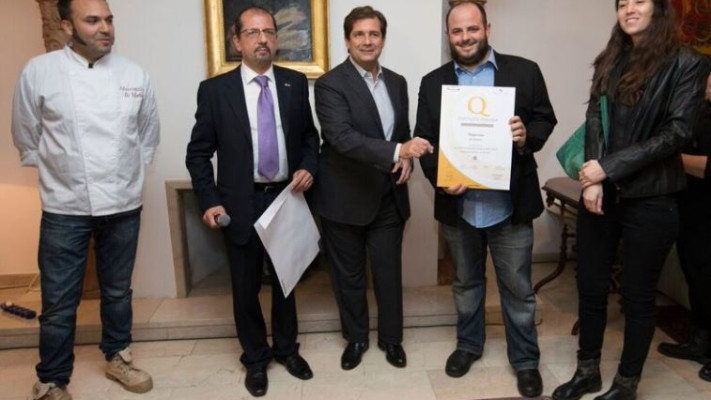 טקס בבית שגריר איטליה. צילום: עוז מועלם