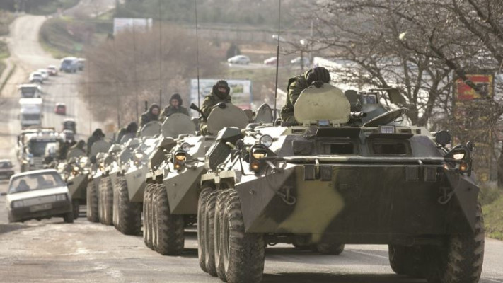 &quot;בזמן הקרוב שום דבר לא ישתנה&quot;. סיפוח חצי האי קרים, מרץ 2014. צילום: רויטרס