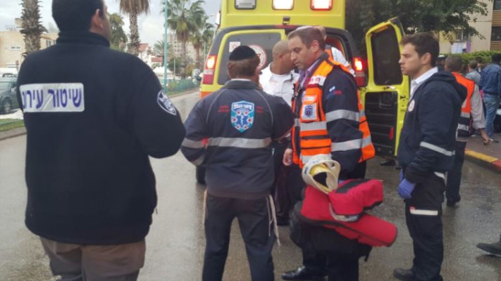 אירוע הדקירה השני ברמלה במהלך השבוע האחרון. צילום: דוברות איחוד הצלה