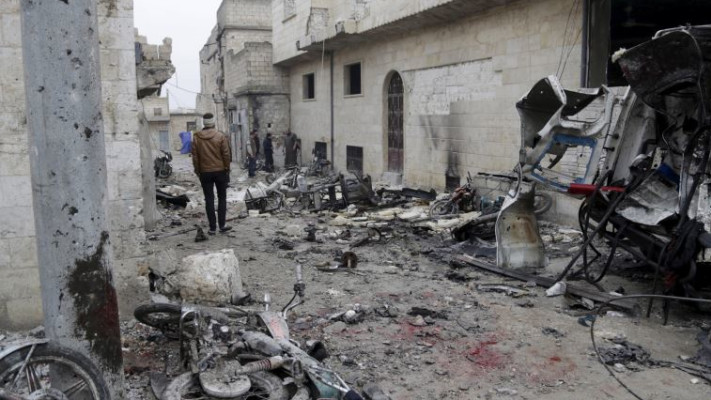 תקיפה בסוריה, ארכיון. צילום: רויטרס