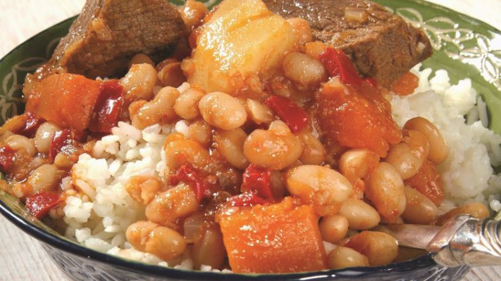 קדירת בשר, שעועית ודלעת. צילום: פסקל פרץ-רובין