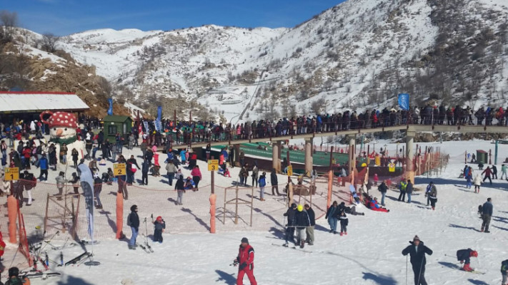 אתר החרמון מוקדם יותר היום. צילום: אתר החרמון