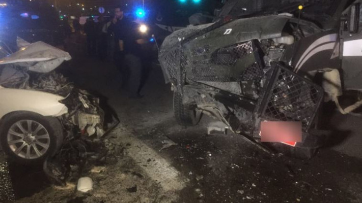 חשד לדריסה, הערב. צילום: חטיבת דובר המשטרה