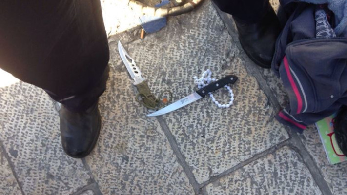 סיכול הפיגוע בשכם. צילום: חטיבת דובר המשטרה