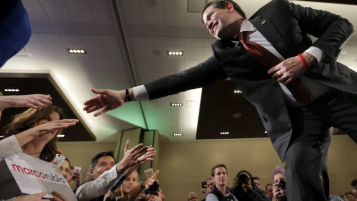 קרב על המקום השני. סנאטור מרקו רוביו בנבאדה. צילום: רויטרס