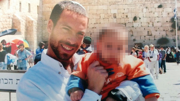 גלמן ז&quot;ל ובנו. צילום: באדיבות המשפחה