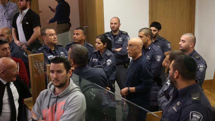 איתן חייא במהלך משפטו. צילום: מוטי קמחי, פול