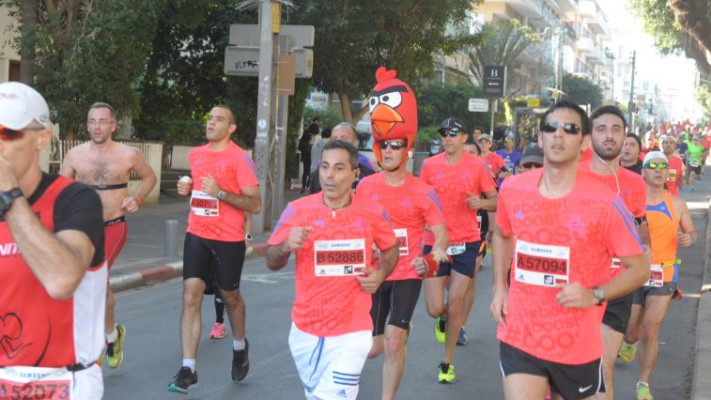 המרתון, הבוקר. צילום: אבשלום ששוני