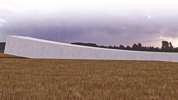 הדמיה של הפרויקט המתוכנן בטרבלינקה. צילום: אוקא אדריכלים