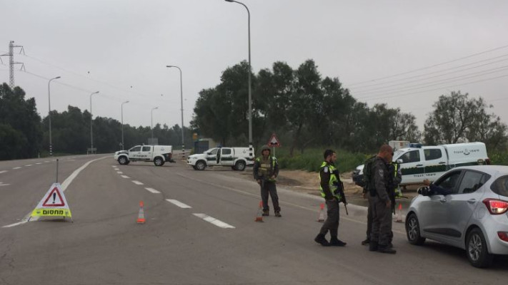 &quot;חיים בפחד מתמיד&quot;, מחסום באזור עוטף עזה. צילום: דוברות מועצה מקומית אשכול