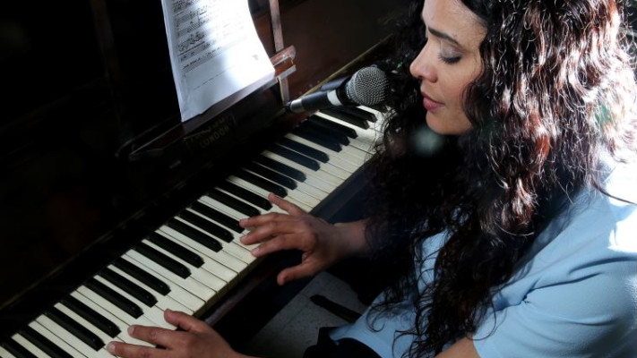 הלחינה כמעט את כל האלבום, מיטל טרבלסי. צילום: מירי צחי