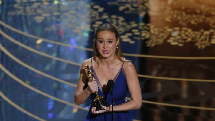 ברי לארסון, זוכת האוסקר לשחקנית הטובה ביותר. צילום: רויטרס 