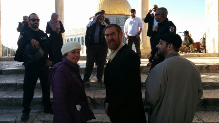 יהודה גליק מבקר לראשונה מאז הפציעה בהר הבית