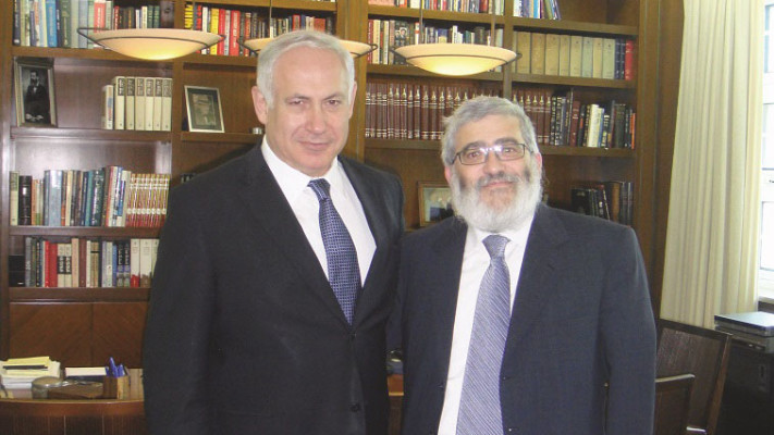 נתניהו עם גוטניק, 2009. כבר לא קרובים כמו פעם. צילום: עזרא לנדאו