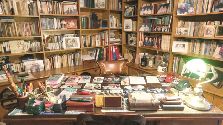 חדר העבודה של נתן יונתן, כיום. צילום: אריאל בשור