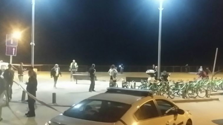 זירת האירוע ביפו. צילום: אבשלום ששוני