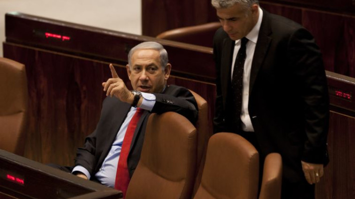 יאיר לפיד ובנימין נתניהו. ארכיון: פלאש 90