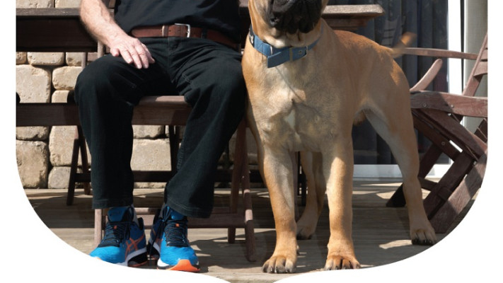 יהודה וינשטיין עם רוק. צילום: יגאל פדרו