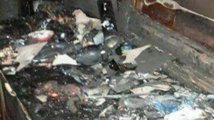 הצתת ביתו של העד המרכזי בפרשת ההצתה בדומא. צילום: סוכנות מען