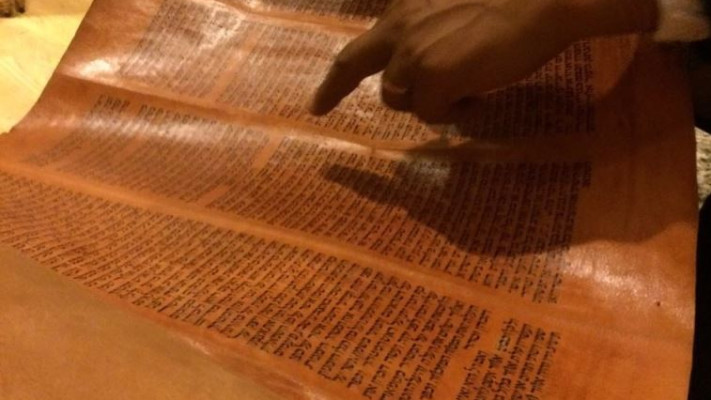 ספר התורה שהועלה במבצע &quot;מקצה תימן&quot;. צילום: הסוכנות היהודית