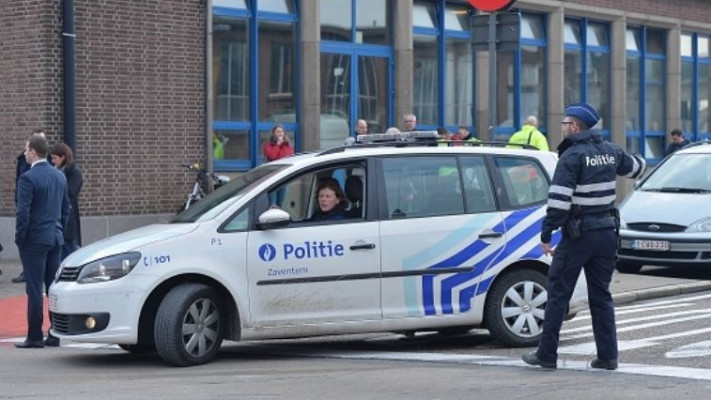 כוחות הביטחון באזור שדה התעופה בבריסל. צילום: Getty images