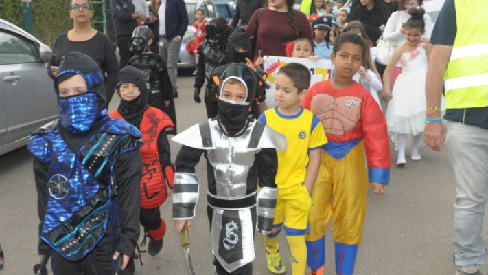 עדלאידע בבית ספר צבי שפירא בתל אביב. צילום: אבשלום ששוני