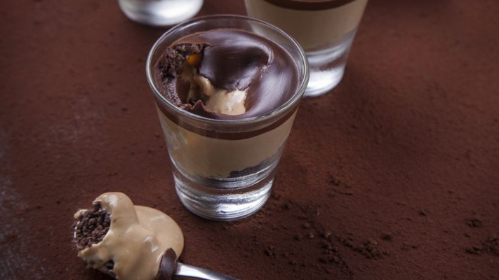 בנופי עם עוגיות, בננות, קרם לוטוס וגנאש שוקולד. צילום: אפיק גבאי