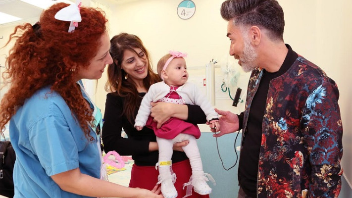 מעודד בבית החולים רמב"ם. איציק כרסנטי