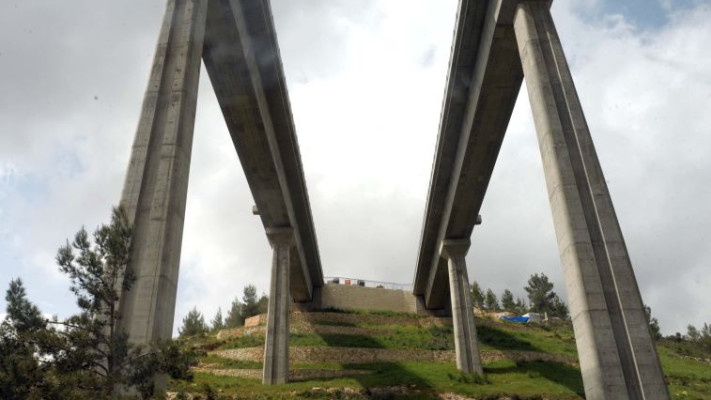 תוואי הרכבת המהירה לירושלים. צילום: אבשלום ששוני