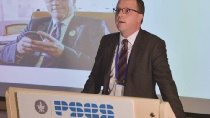 סבסטיאן בוליו ממשרד החוץ הקנדי בכנס הדיפלומטיה. צילום: באדיבות משרד החוץ