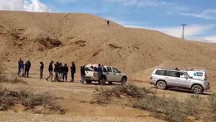 קבוצת המטיילים שחולצה בדרום. צילום: יחל&quot;צ ערבה