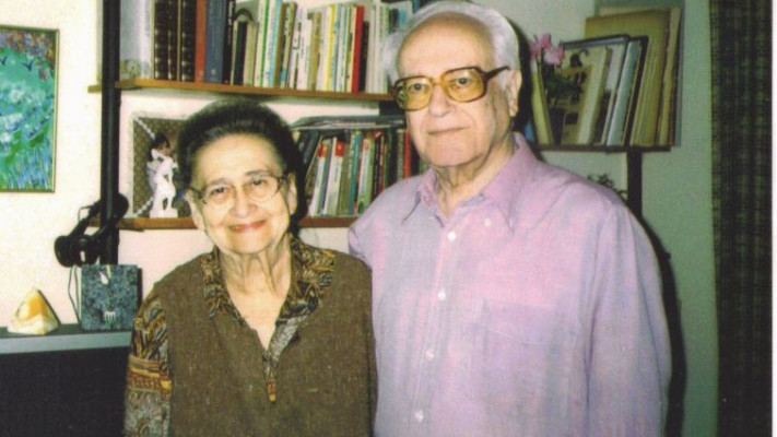 הפעם הראשונה שהמחשבה הציונית עברה מלבי אל מוחי ואל שפתי. חנה ואמנון שמוש בבגרותם. צילום: באדיבות המשפחה