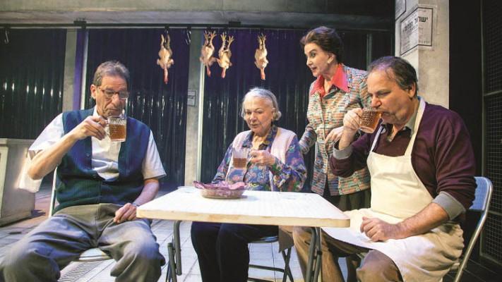 מתוך ההצגה &quot;פליישר&quot;. צילום: יח&quot;צ