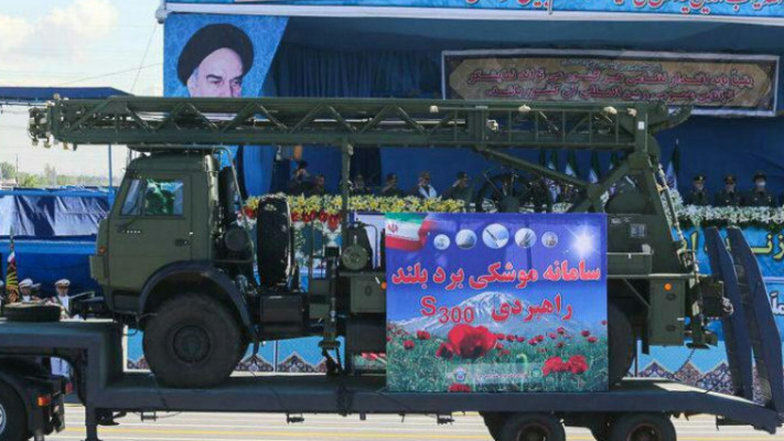 חלקים ממערכת S-300 שהגיעו מסוריה לאיראן. צילום מסך טוויטר 