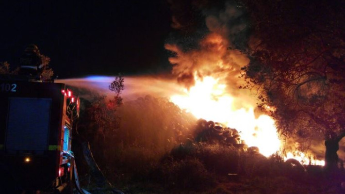 אין נפגעים באירוע. צילום: דוברות המשטרה, צפון