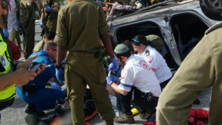 תאונת דרכים קטלנית סמוך למושב ארגמן. צילום: תיעוד מבצעי מד&quot;א