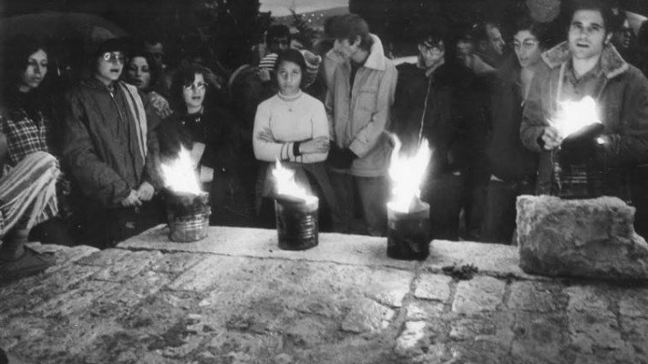 הדלקת נרות בסבסטיה. צילום: שעיה סגל