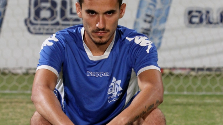 הגיע אפילו למדי הנבחרת הפלסטינית. עלי חטיב. צילום: ערן לוף