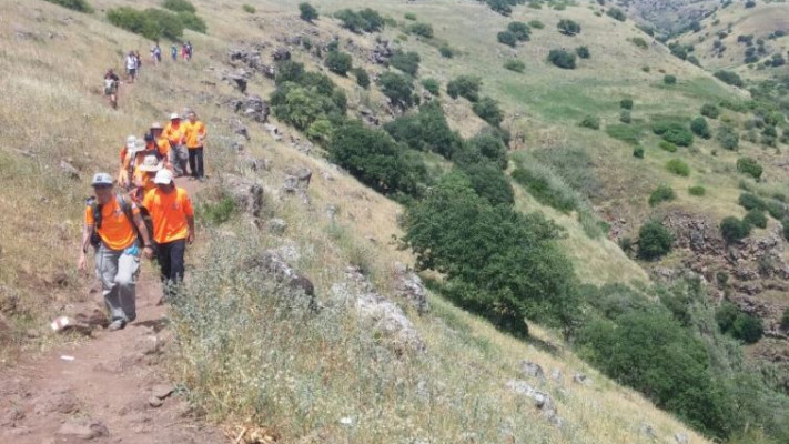 חילוץ מטייל ביהודיה. צילום: יחידת חילוץ גולן