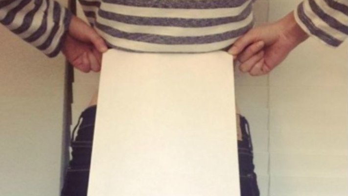 אתגר דף A4. צלום: צילום מסך