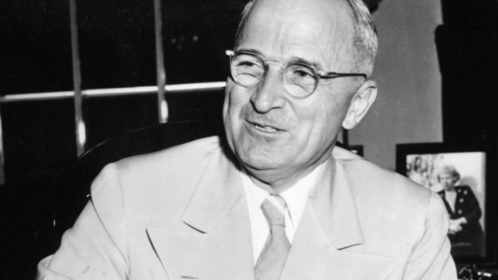 לעדותו ישן טוב בלילה לאחר שהפצצה הוטלה. טרומן. צילום: gettyimages