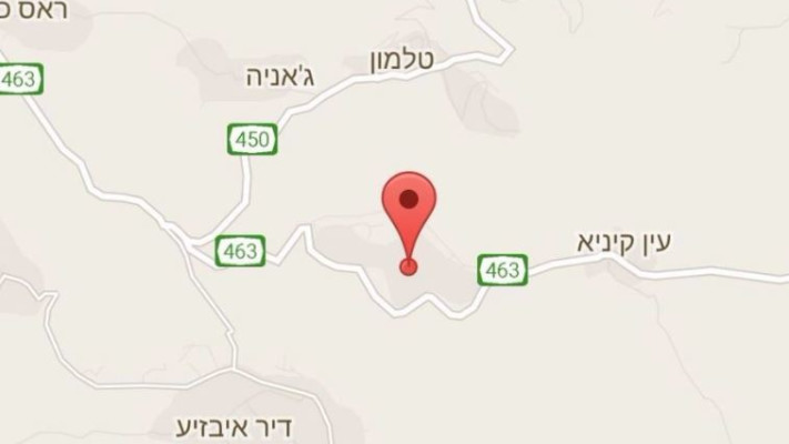 מפת האזור בו התרחש הפיגוע הערב. צילום מסך