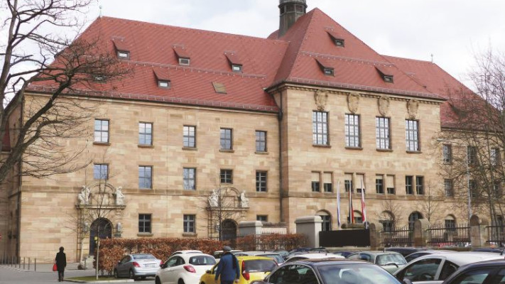 בית המשפט בנירנברג, בו נערכו המשפטים המכוננים נגד בכירי המשטר