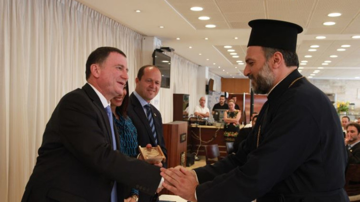 האב ישראל נדאף פוגש את יו&quot;ר הכנסת, צילום: דוברות הכנסת